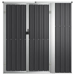 Garden Tool Shed Anthracite Galvanised Steel | HomeAndLiving