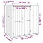 Garden Tool Shed Anthracite Galvanised Steel | HomeAndLiving