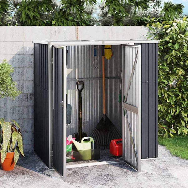  Garden Tool Shed Anthracite Galvanised Steel | HomeAndLiving