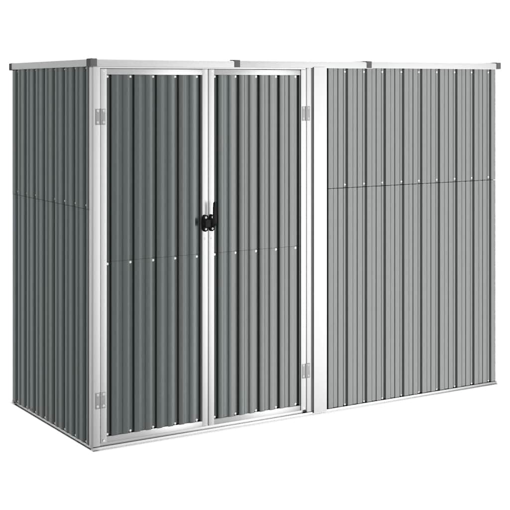 Garden Tool Shed Galvanised Steel 225x89cm | HomeAndLiving