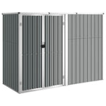 Garden Tool Shed Galvanised Steel 225x89cm | HomeAndLiving