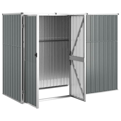 Garden Tool Shed Galvanised Steel 225x89cm | HomeAndLiving