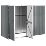 Garden Tool Shed Galvanised Steel 225x89cm | HomeAndLiving
