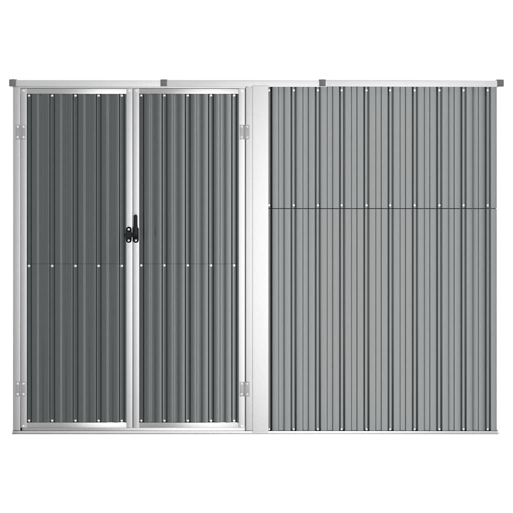 Garden Tool Shed Galvanised Steel 225x89cm | HomeAndLiving