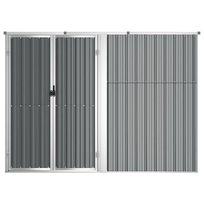 Garden Tool Shed Galvanised Steel 225x89cm | HomeAndLiving