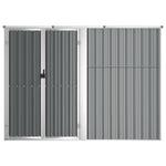 Garden Tool Shed Galvanised Steel 225x89cm | HomeAndLiving