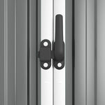 Garden Tool Shed Galvanised Steel 225x89cm | HomeAndLiving