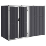 Galvanised Steel Garden Tool Shed 225cm | HomeAndLiving