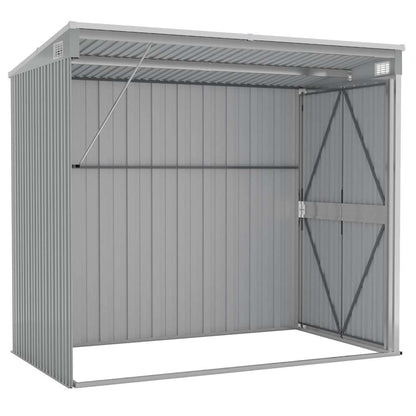 Wall-Mounted Garden Shed Galvanised Steel | HomeAndLiving