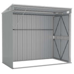 Wall-Mounted Garden Shed Galvanised Steel | HomeAndLiving