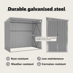 Wall-Mounted Garden Shed Galvanised Steel | HomeAndLiving