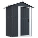 Galvanised Steel Garden Shed Anthracite | HomeAndLiving