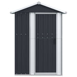 Galvanised Steel Garden Shed Anthracite | HomeAndLiving