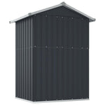 Galvanised Steel Garden Shed Anthracite | HomeAndLiving