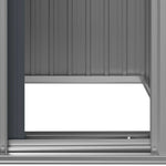 Galvanised Steel Garden Shed Anthracite | HomeAndLiving