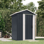 Galvanised Steel Garden Shed Anthracite | HomeAndLiving