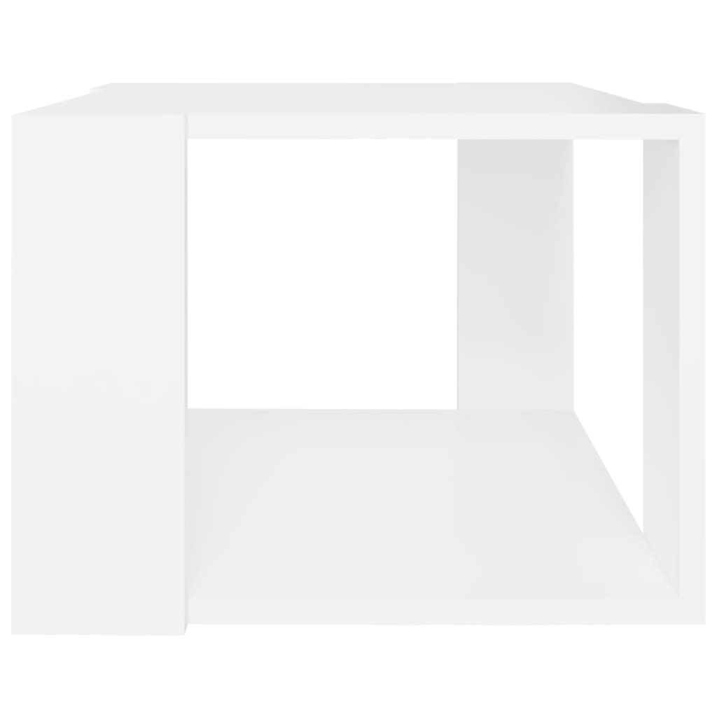 Coffee Table White, Engineered Wood - 40×40×30cm