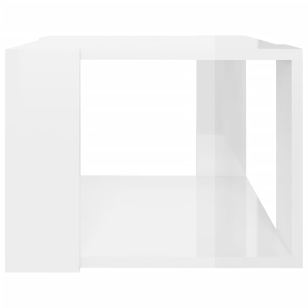 Coffee Table High Gloss White, Engineered Wood