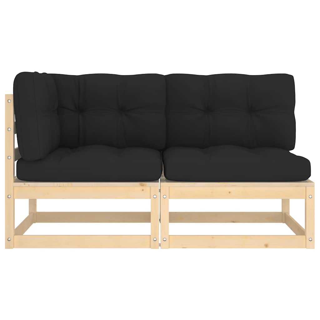 Contemporary 2 Piece Garden Lounge Set Patio Setup Modern Living 