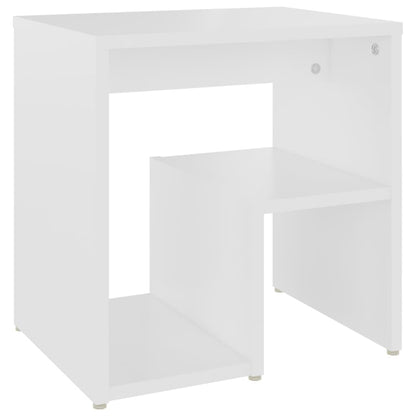 Bed Cabinet White Engineered Wood