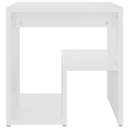 Bed Cabinet White Engineered Wood