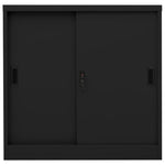 Steel Office Cabinet Sliding Door Lock 90x90cm | HomeAndLiving