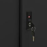 Steel Office Cabinet Sliding Door Lock 90x90cm | HomeAndLiving
