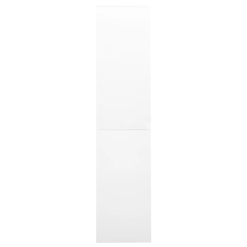 Steel Office Cabinet Sliding Door 180cm White | HomeAndLiving