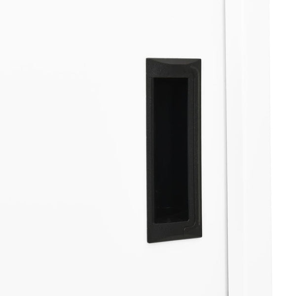  Steel Office Cabinet Sliding Door 180cm White | HomeAndLiving
