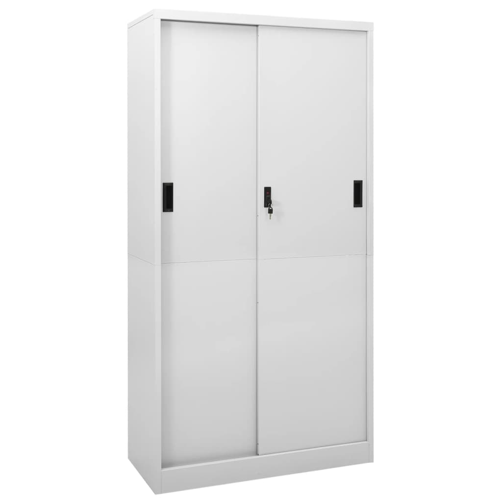 Steel Office Cabinet Sliding Door 180cm | HomeAndLiving