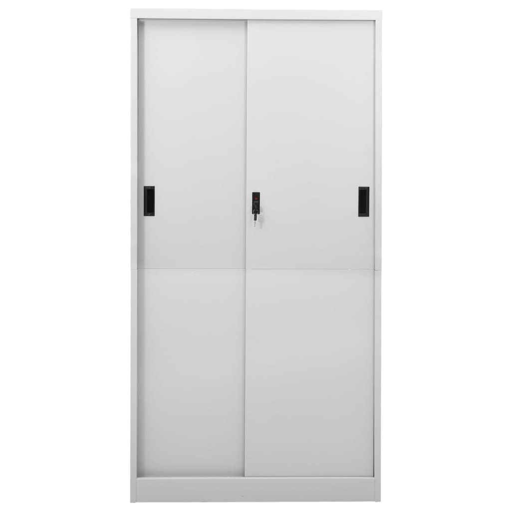 Steel Office Cabinet Sliding Door 180cm | HomeAndLiving