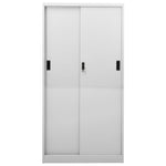 Steel Office Cabinet Sliding Door 180cm | HomeAndLiving