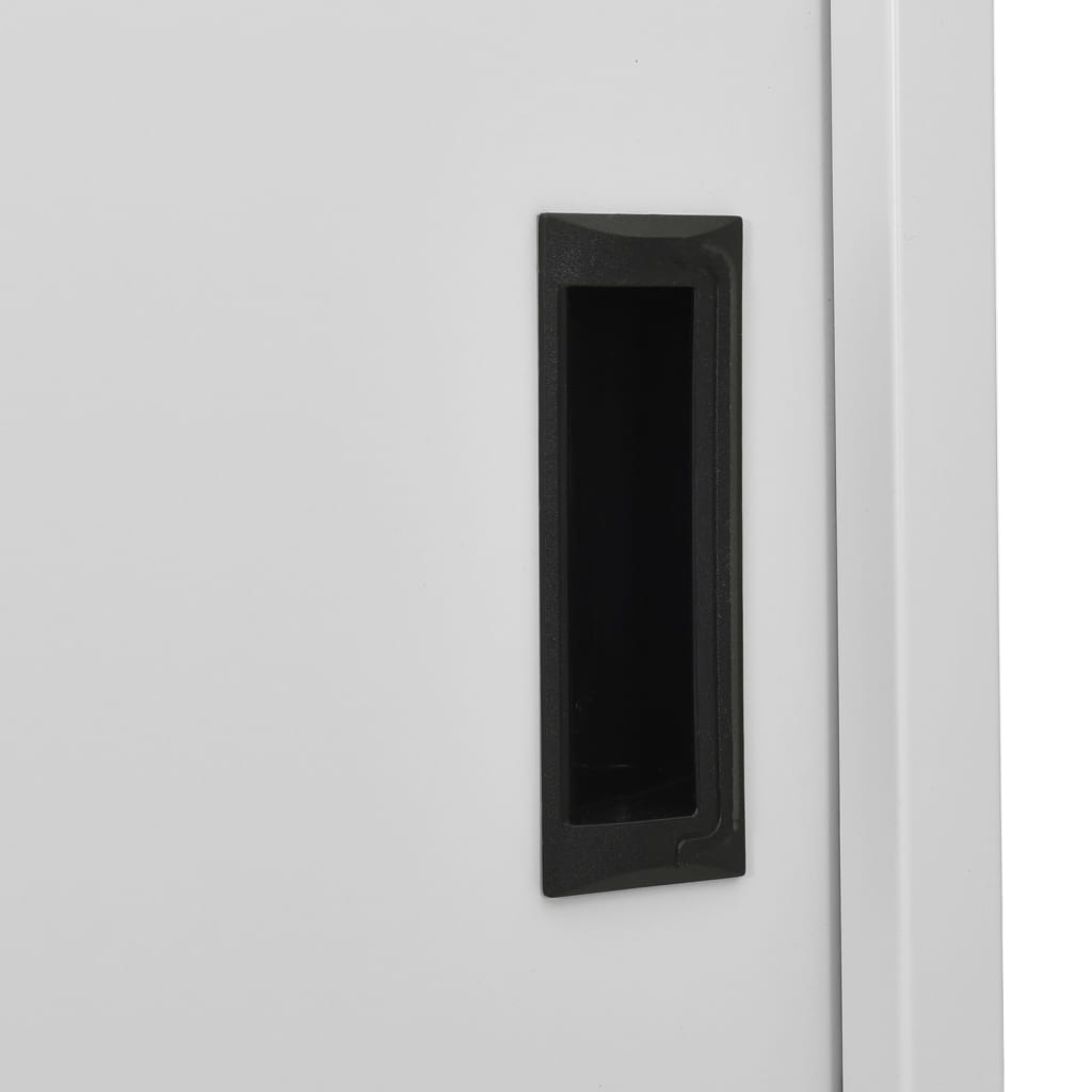 Steel Office Cabinet Sliding Door 180cm | HomeAndLiving