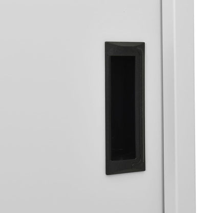 Steel Office Cabinet Sliding Door 180cm | HomeAndLiving