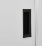 Steel Office Cabinet Sliding Door 180cm | HomeAndLiving