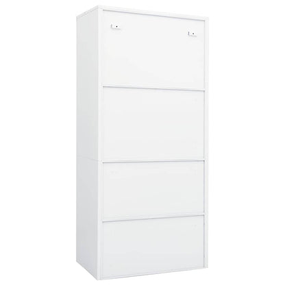 Steel Storage Wardrobe Cabinet Freestanding Clothes Closet with Hanging Rail