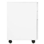 Mobile Steel File Cabinet 3 Drawer White | HomeAndLiving