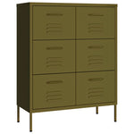 Drawer Cabinet Olive Green Steel