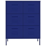 Drawer Cabinet Navy Blue Steel