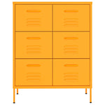 Drawer Cabinet Mustard Yellow Steel