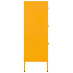 Drawer Cabinet Mustard Yellow Steel