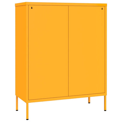 Drawer Cabinet Mustard Yellow Steel