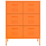 Drawer Cabinet Orange Steel