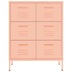 Drawer Cabinet Pink Steel