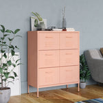 Drawer Cabinet Pink Steel