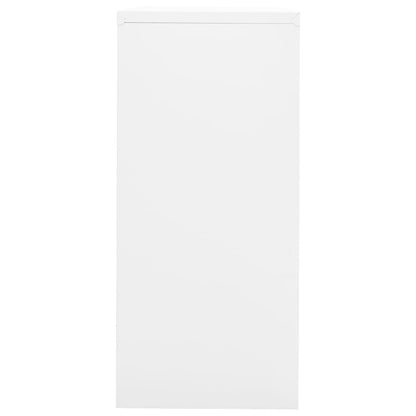 Filing Cabinet 3 Drawers White Steel