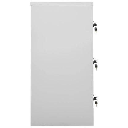 9-Door Steel Locker Cabinet Light Grey | HomeAndLiving