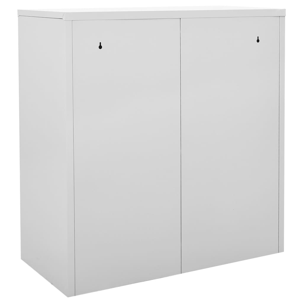 9-Door Steel Locker Cabinet Light Grey | HomeAndLiving