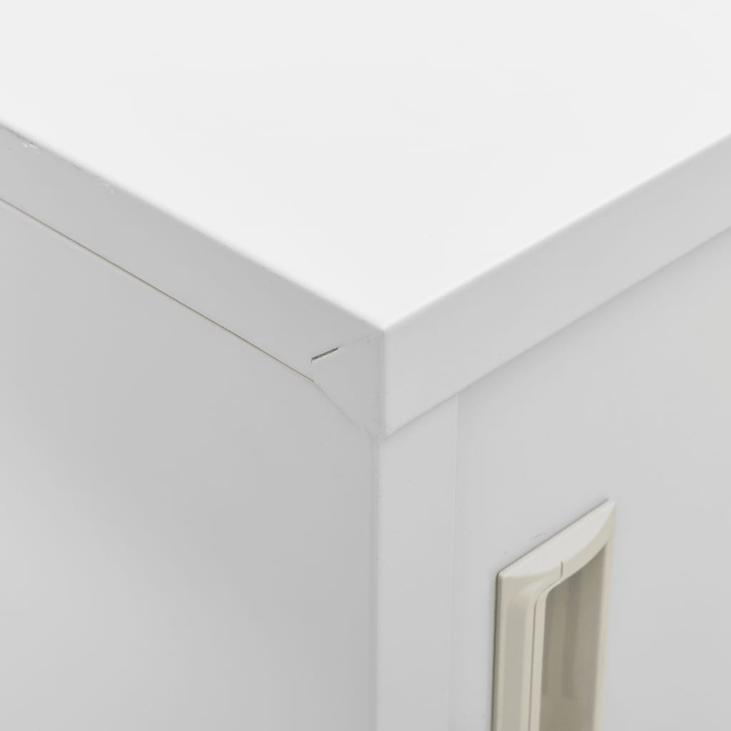 9-Door Steel Locker Cabinet Light Grey | HomeAndLiving