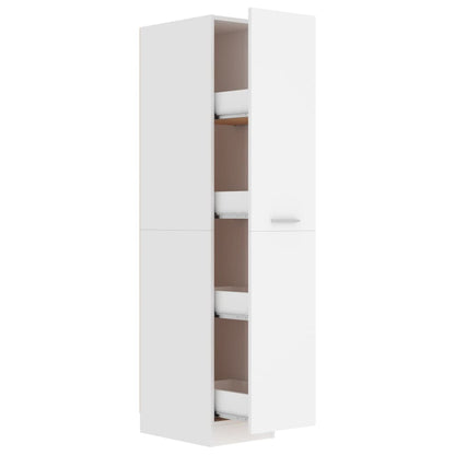 Apothecary Cabinet White Engineered Wood